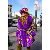 Groovy Neon Jaguar Coat (buy now to save $75 by pre - ordering use code Groovy) - Kimono Dave
