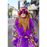 Groovy Neon Jaguar Coat (buy now to save $75 by pre - ordering use code Groovy) - Kimono Dave