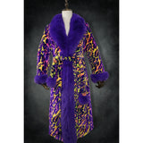 Groovy Neon Jaguar Dreamer's Coat - Kimono Dave