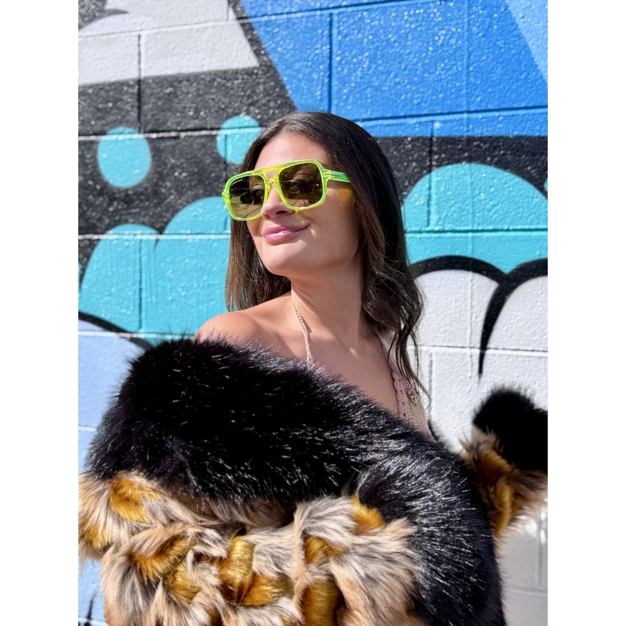 Kimono Dave Aviator Neon Sunglasses - Kimono Dave