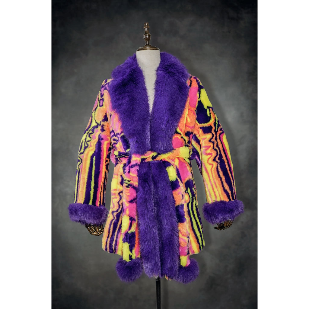 Melting Flowers Barelyawakekalee Collab Coat - Kimono Dave