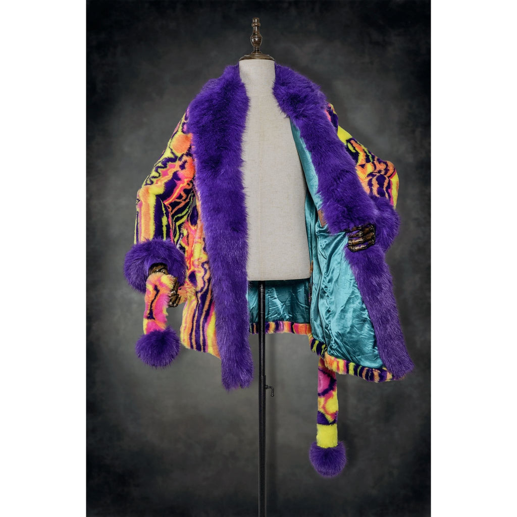 Melting Flowers Barelyawakekalee Collab Coat - Kimono Dave
