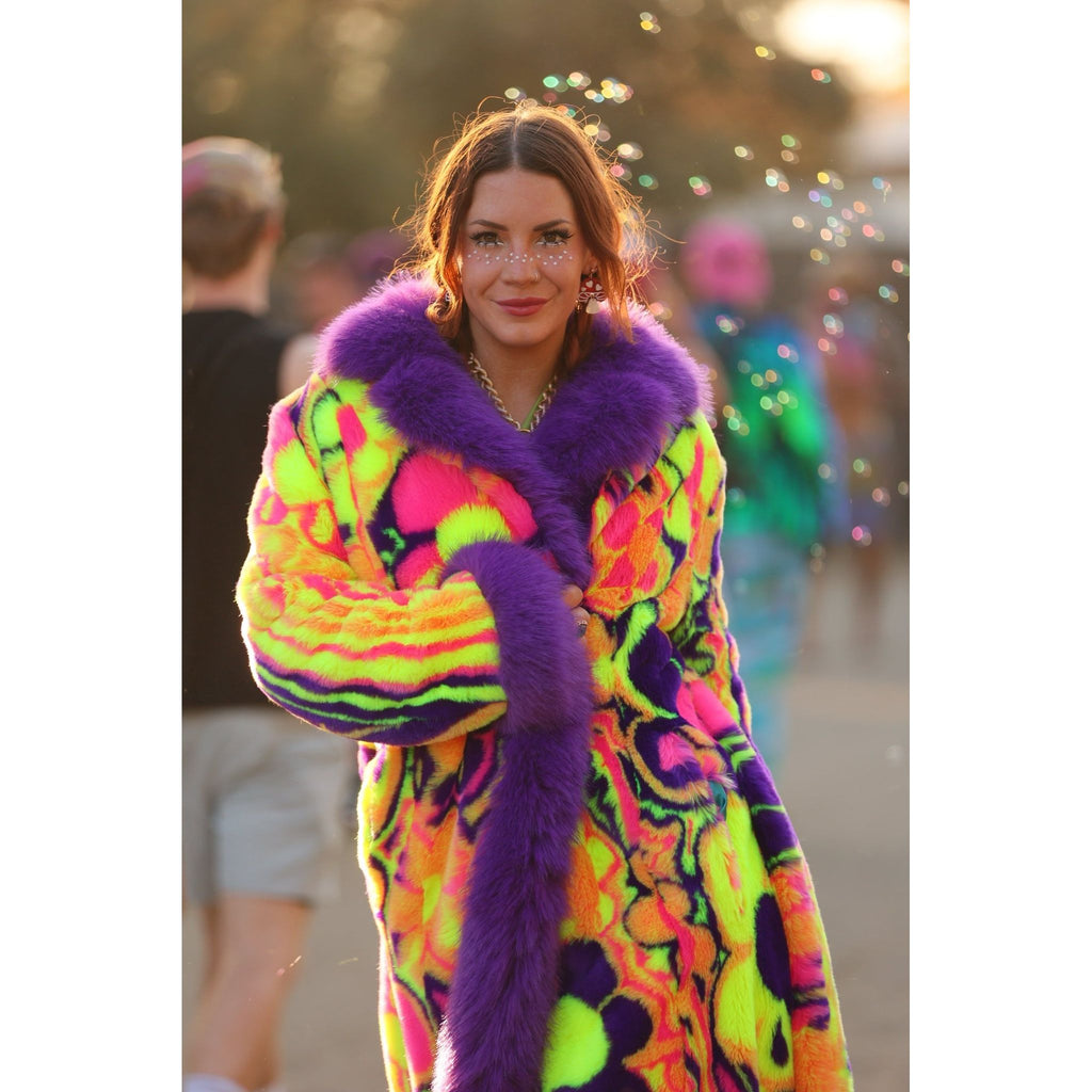 Melting Flowers Barelyawakekalee Collab Dreamer's Coat - Kimono Dave
