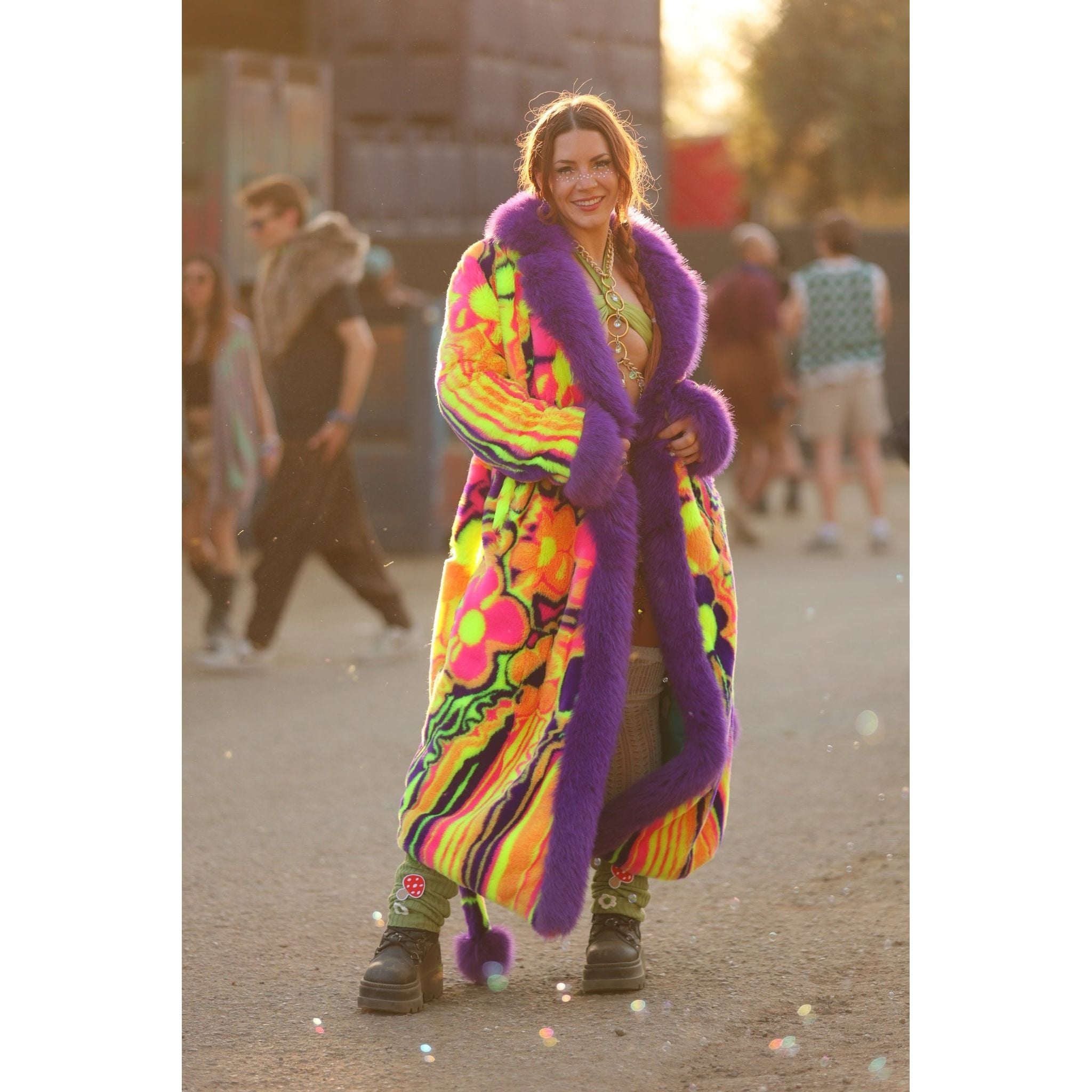 Melting Flowers Barelyawakekalee Collab Dreamer's Coat - Kimono Dave