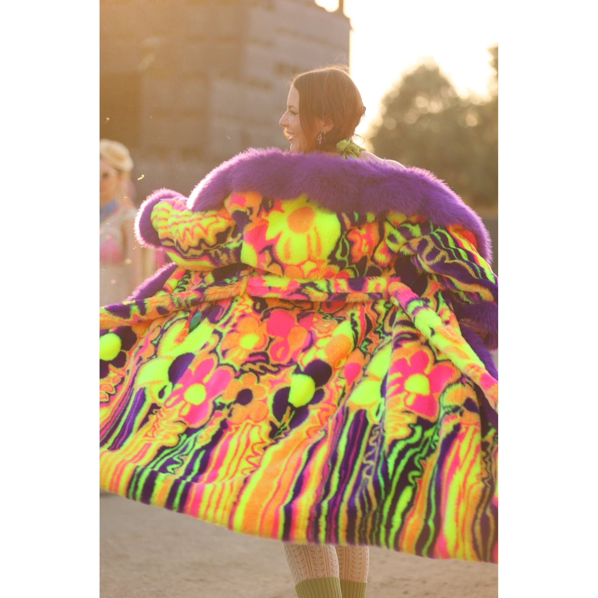 Melting Flowers Barelyawakekalee Collab Dreamer's Coat - Kimono Dave