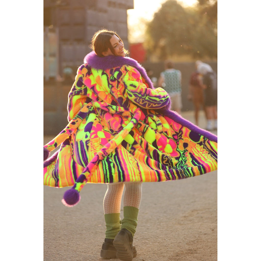 Melting Flowers Barelyawakekalee Collab Dreamer's Coat - Kimono Dave