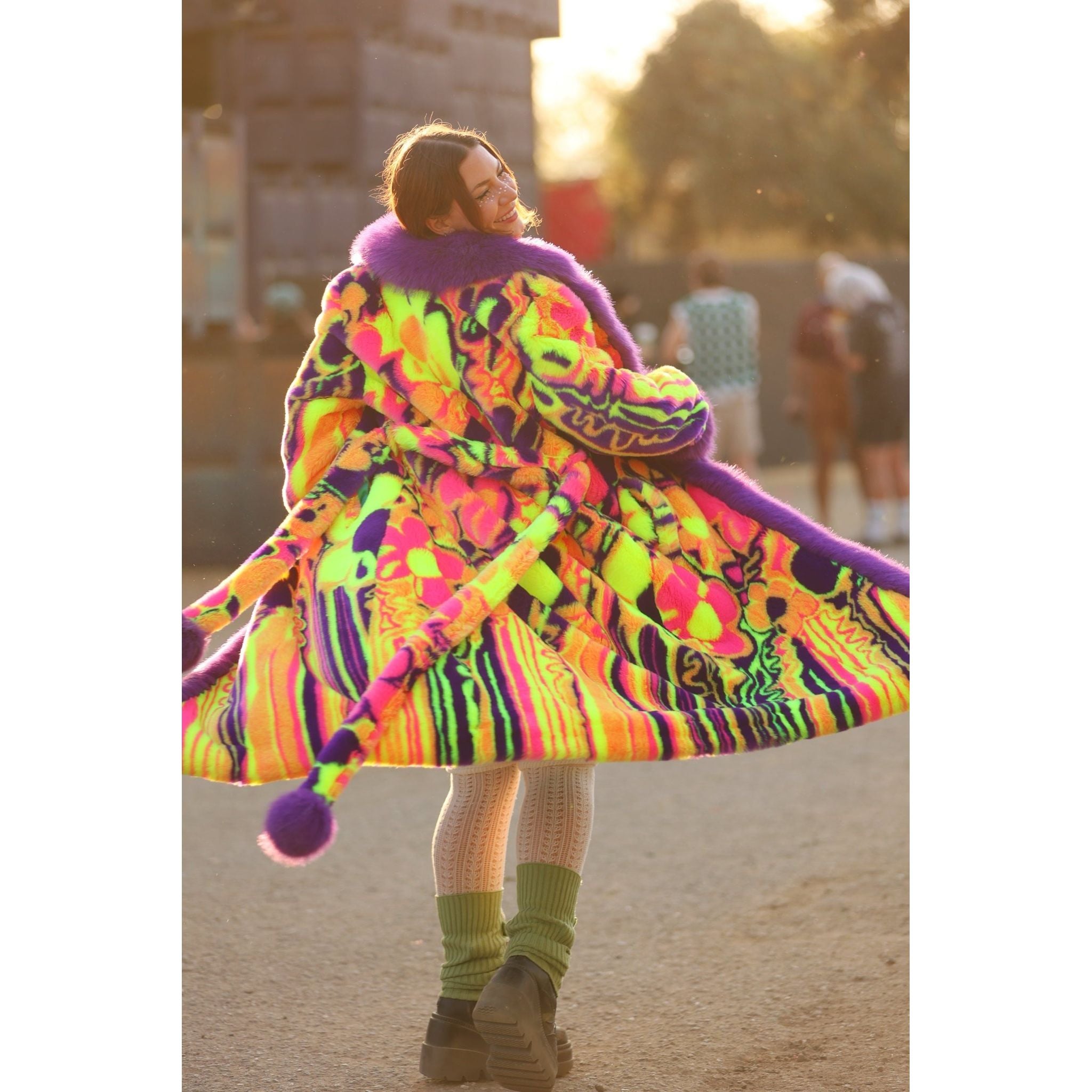Melting Flowers Barelyawakekalee Collab Dreamer's Coat - Kimono Dave