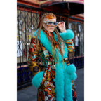 Melting Flowers Barelyawakekalee Collab Lightweight Jacquard Coat - Kimono Dave