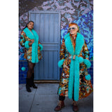 Melting Flowers Barelyawakekalee Collab Lightweight Jacquard Coat - Kimono Dave