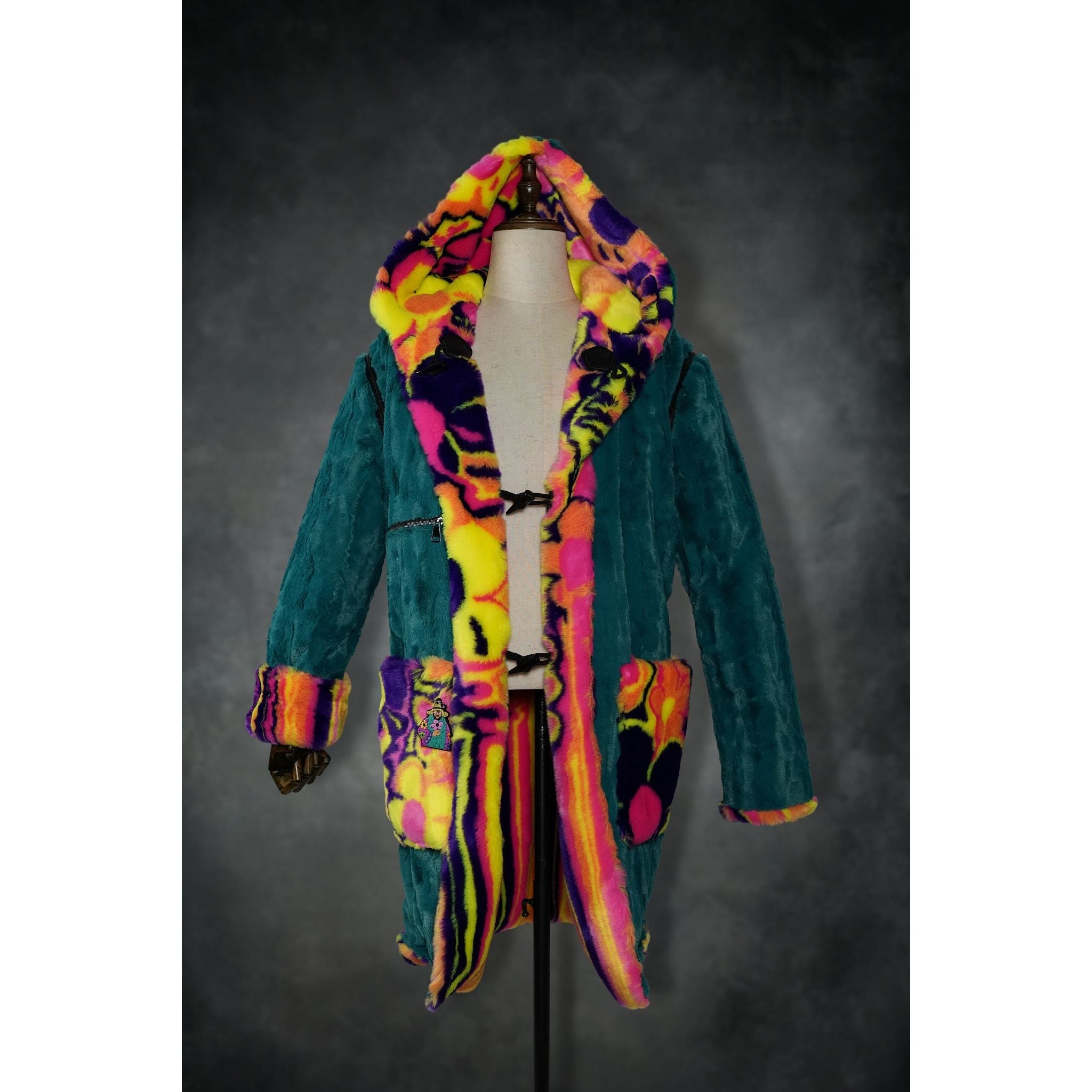 Melting Flowers Barelyawakekalee Collab Yeti Coat - Kimono Dave