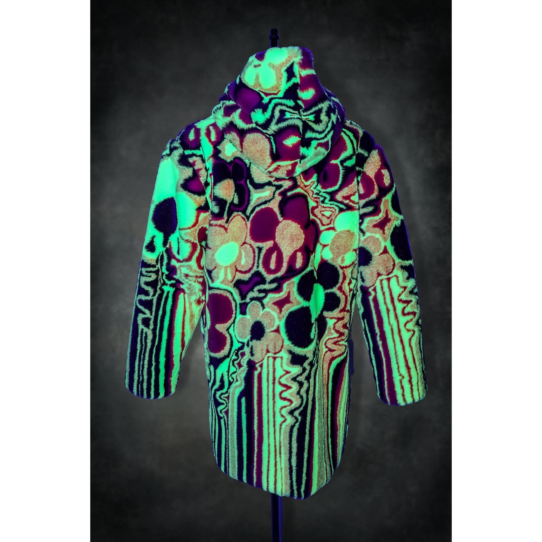 Melting Flowers Barelyawakekalee Collab Yeti Coat - Kimono Dave