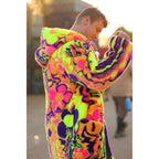 Melting Flowers Barelyawakekalee Collab Zip - Off Yeti Coat - Kimono Dave
