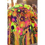 Melting Flowers Barelyawakekalee Collab Zip - Off Yeti Coat - Kimono Dave