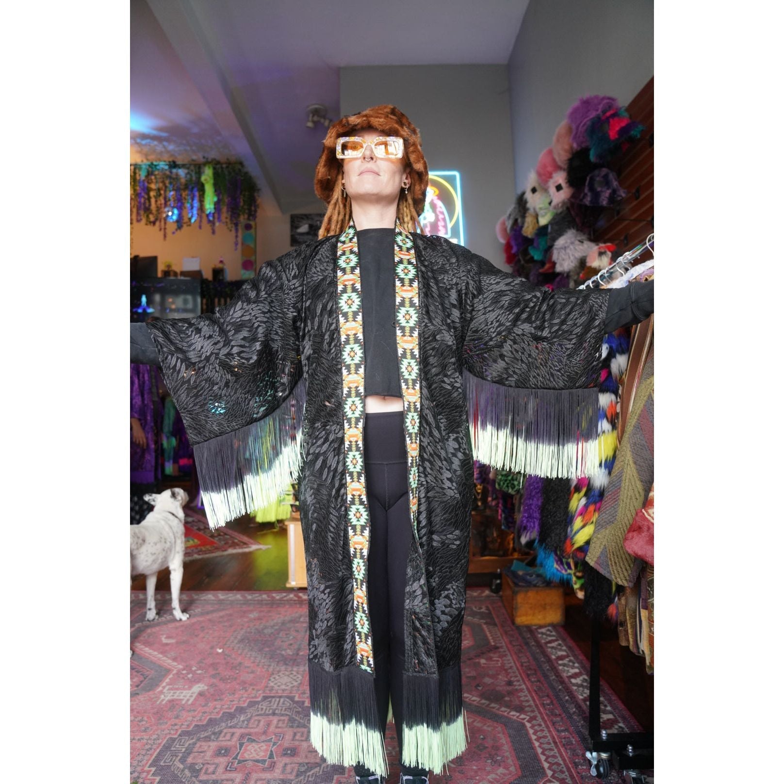 Midnight Flair Kimono - Kimono Dave