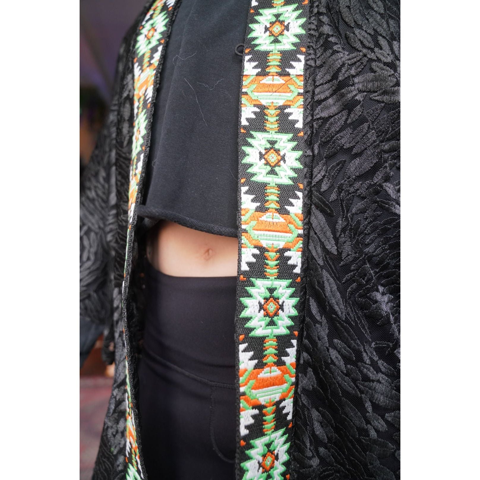 Midnight Flair Kimono - Kimono Dave