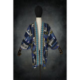 Midnight Prism Woven Kimono - Kimono Dave