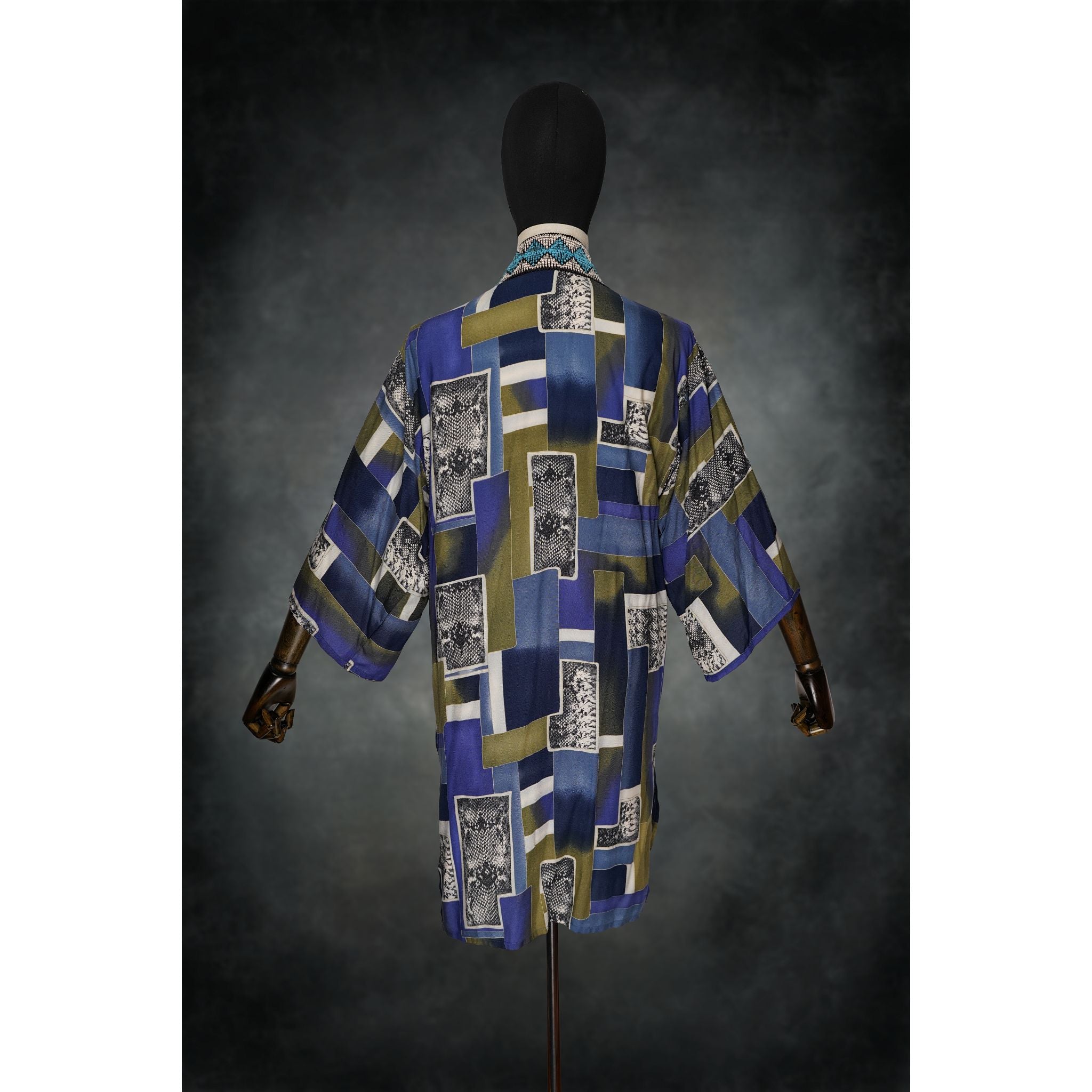 Midnight Prism Woven Kimono - Kimono Dave