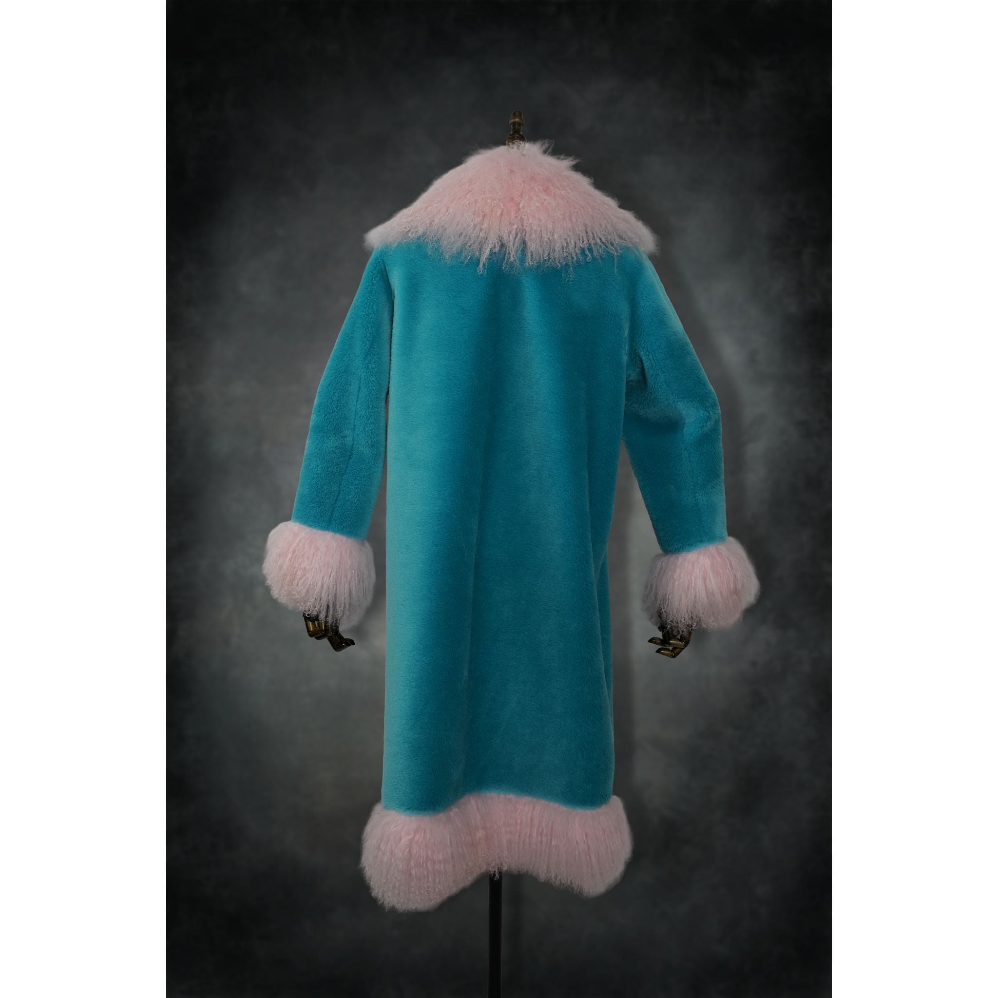 Muted Cotton Candy Mongolian Coat - Kimono Dave