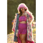 Muted Shag Yeti Coat - Kimono Dave