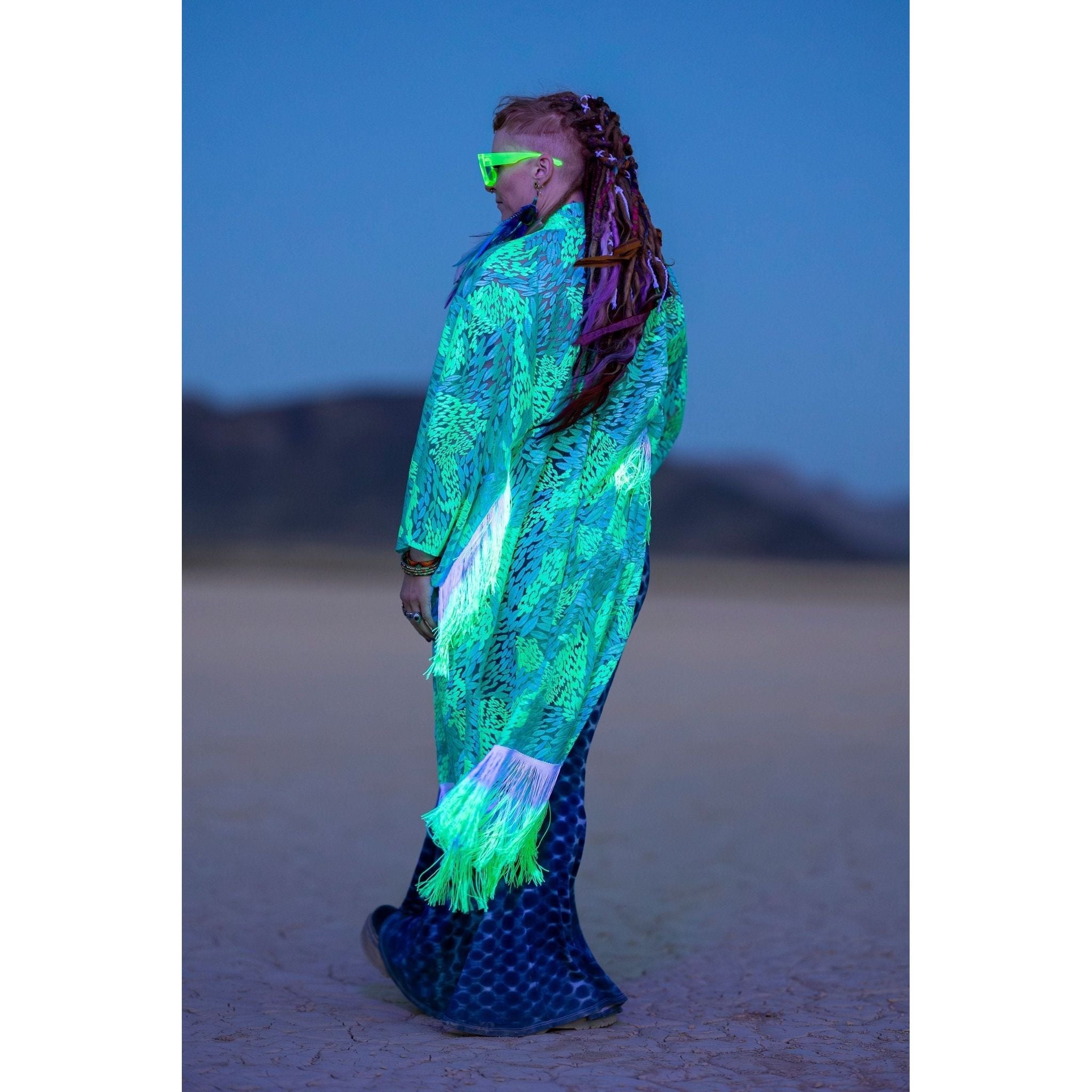 Neon Flair Kimono - Kimono Dave