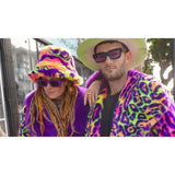 Neon Jaguar Long Coat - Kimono Dave