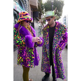 Neon Jaguar Long Coat - Kimono Dave