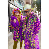 Neon Jaguar Long Coat - Kimono Dave