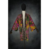 Neon Jungle Stretch Knit Kimono - Kimono Dave