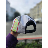 Neon Stripes 5 Panel Hat - Kimono Dave