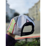 Neon Stripes 5 Panel Hat - Kimono Dave