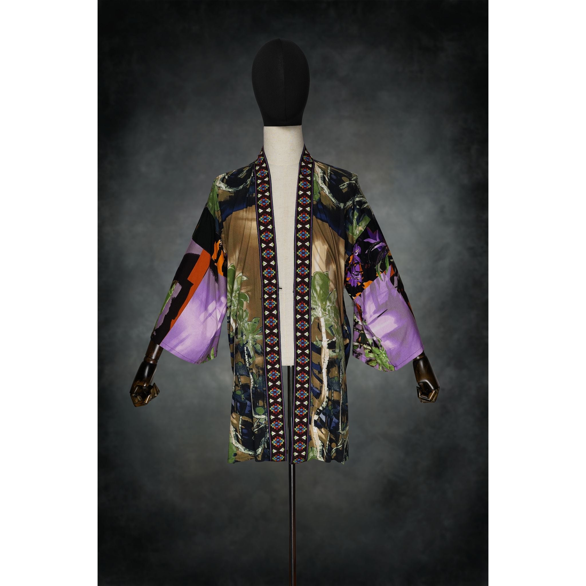 Nightfall Fusion Stretch Knit Kimono - Kimono Dave