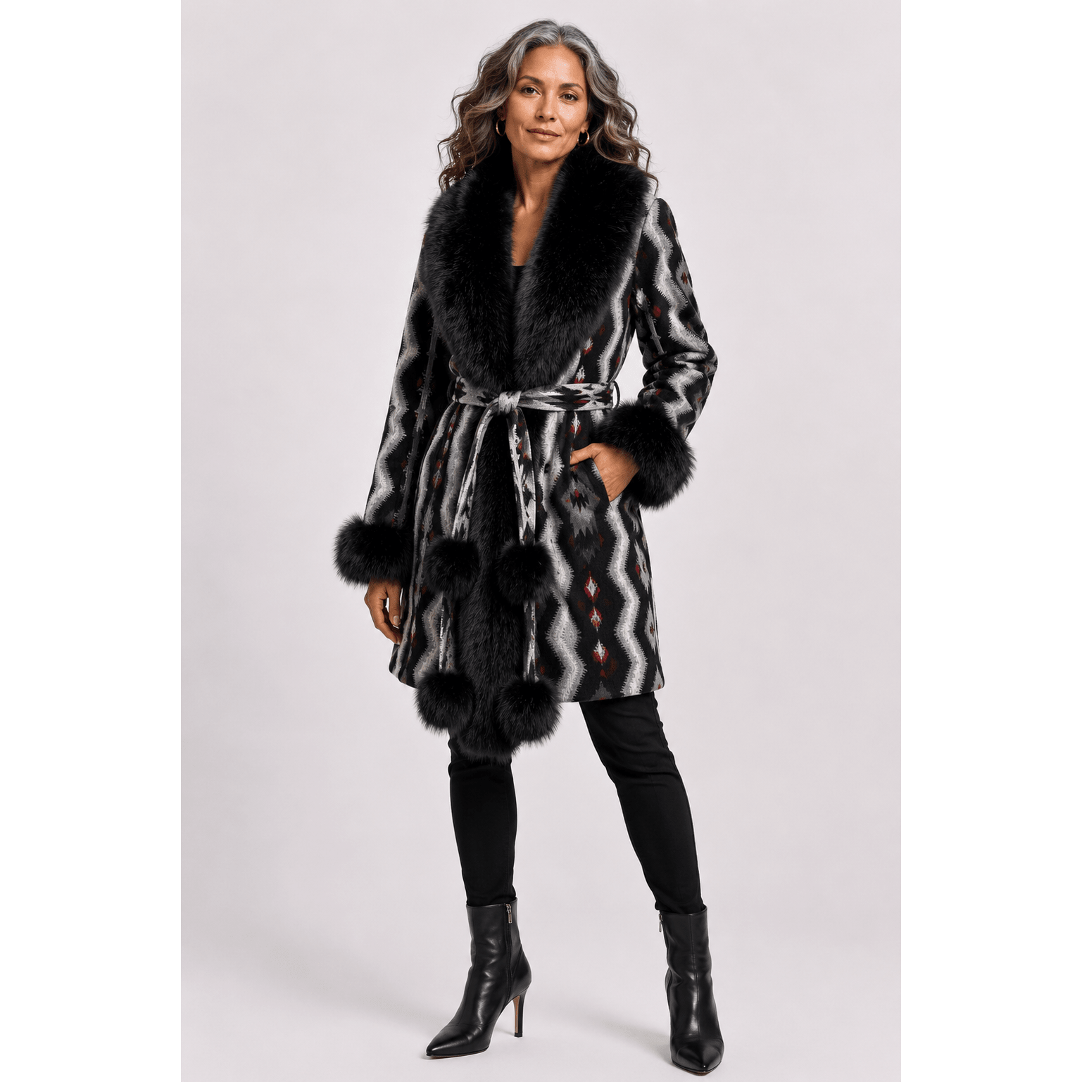 Obsidian Mid-length Dreamer's Coat - Kimono Dave