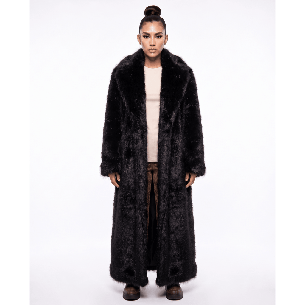 Outlaw Long Coat - Black Bear - Kimono Dave