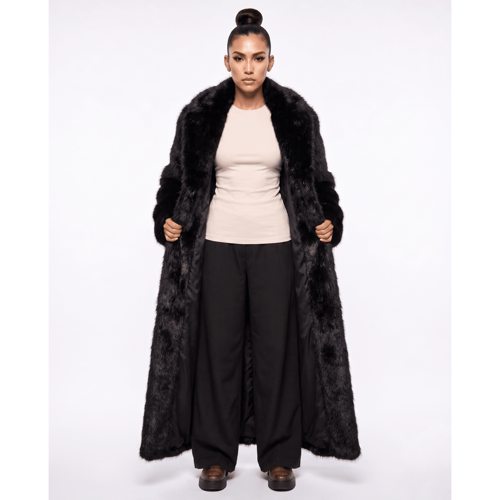 Outlaw Long Coat - Black Bear - Kimono Dave