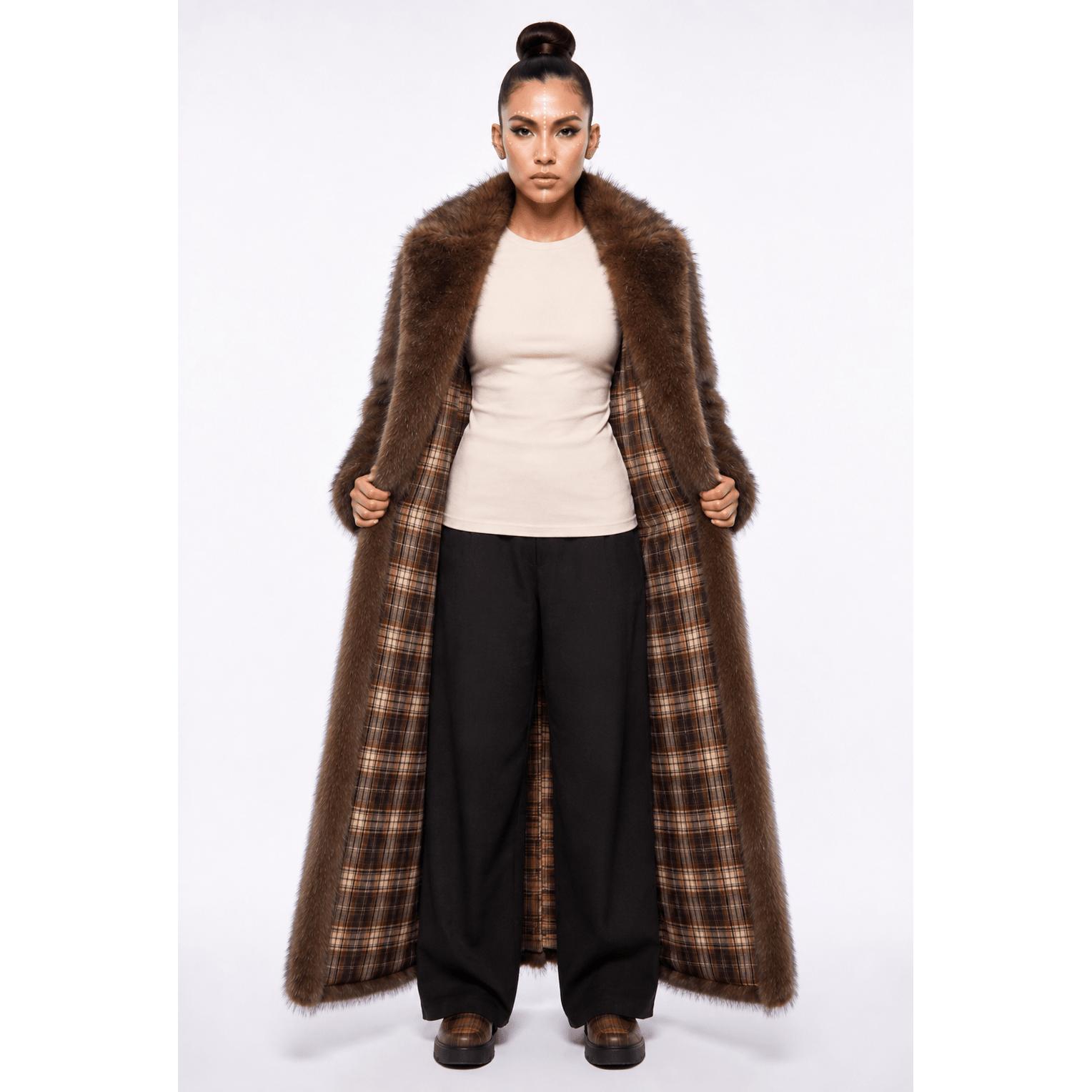 Outlaw Long Coat - Brown Bear - Kimono Dave