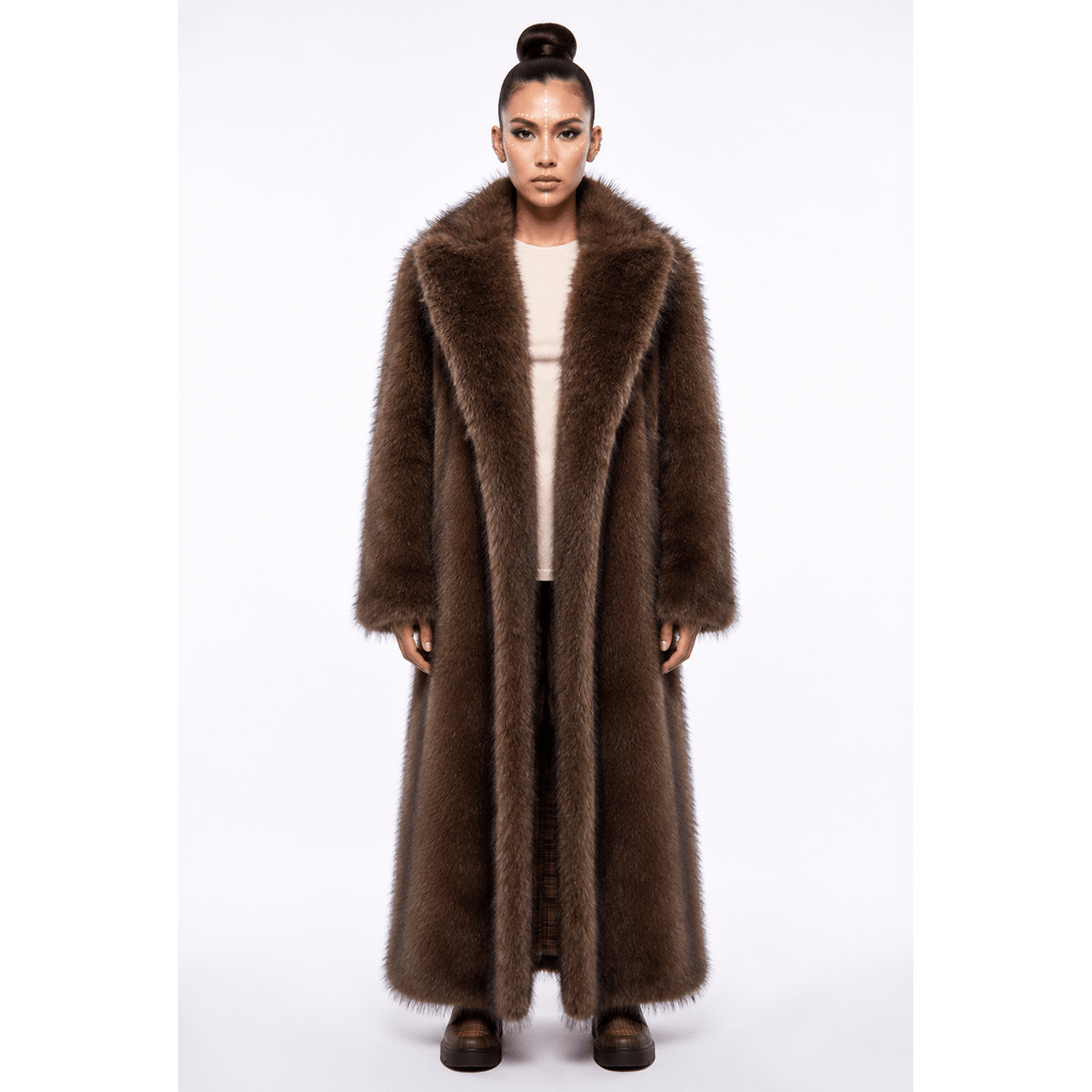 Outlaw Long Coat - Brown Bear - Kimono Dave