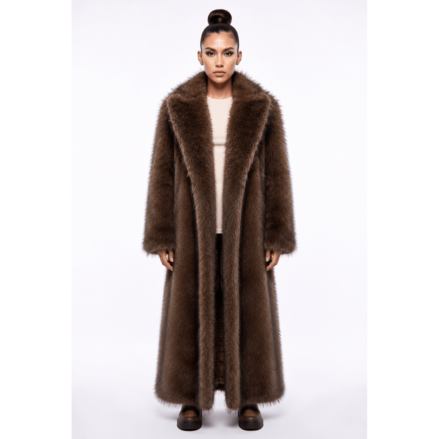 Outlaw Long Coat - Brown Bear - Kimono Dave