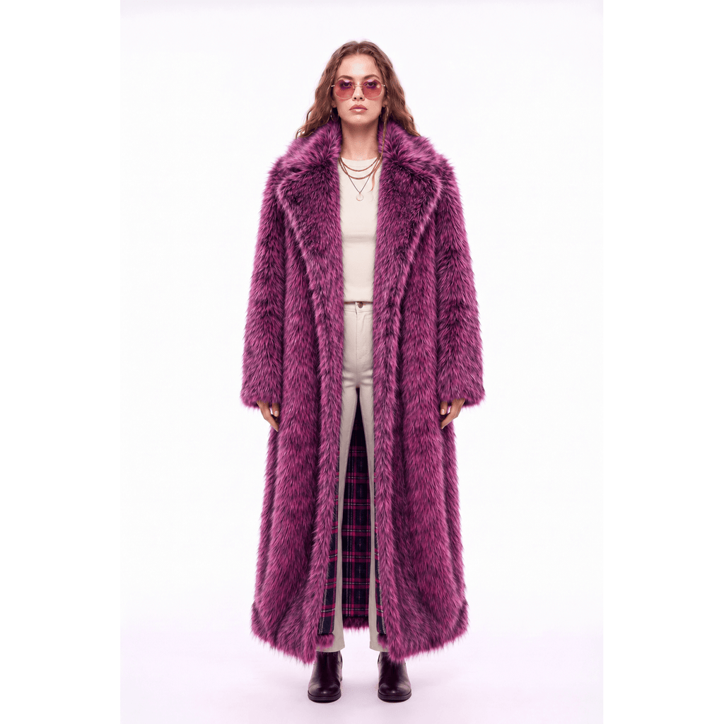 Outlaw Long Coat - Hot Pink - Kimono Dave