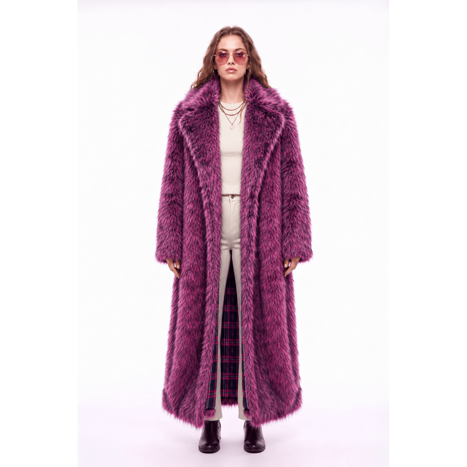 Outlaw Long Coat - Hot Pink - Kimono Dave