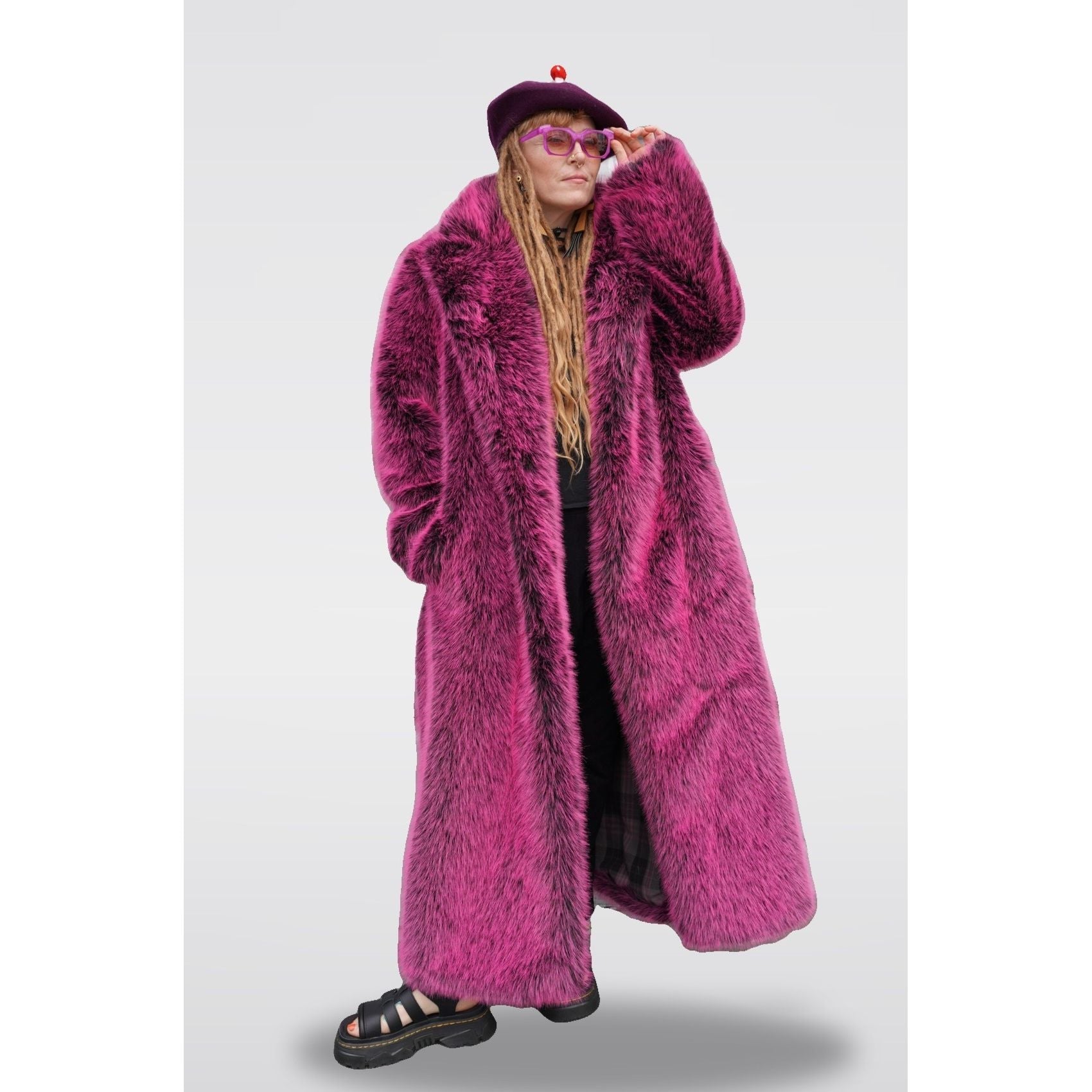 Outlaw Long Coat - Hot Pink - Kimono Dave