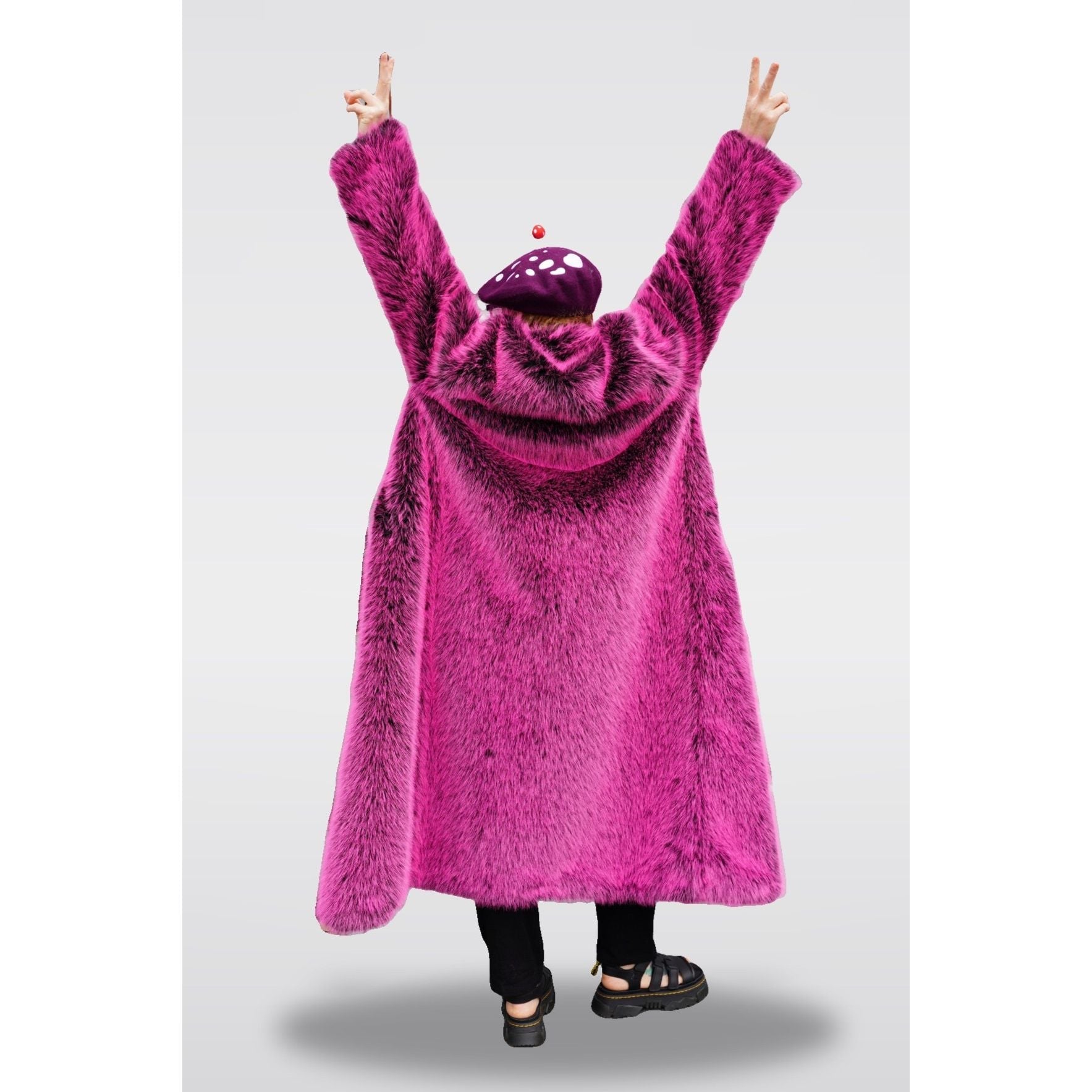 Outlaw Long Coat - Hot Pink - Kimono Dave