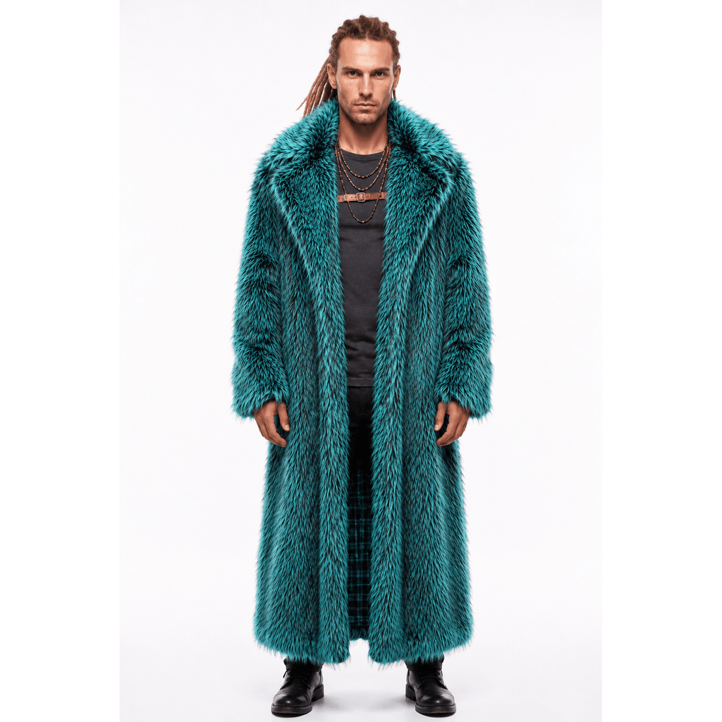 Outlaw Long Coat - Juniper - Kimono Dave