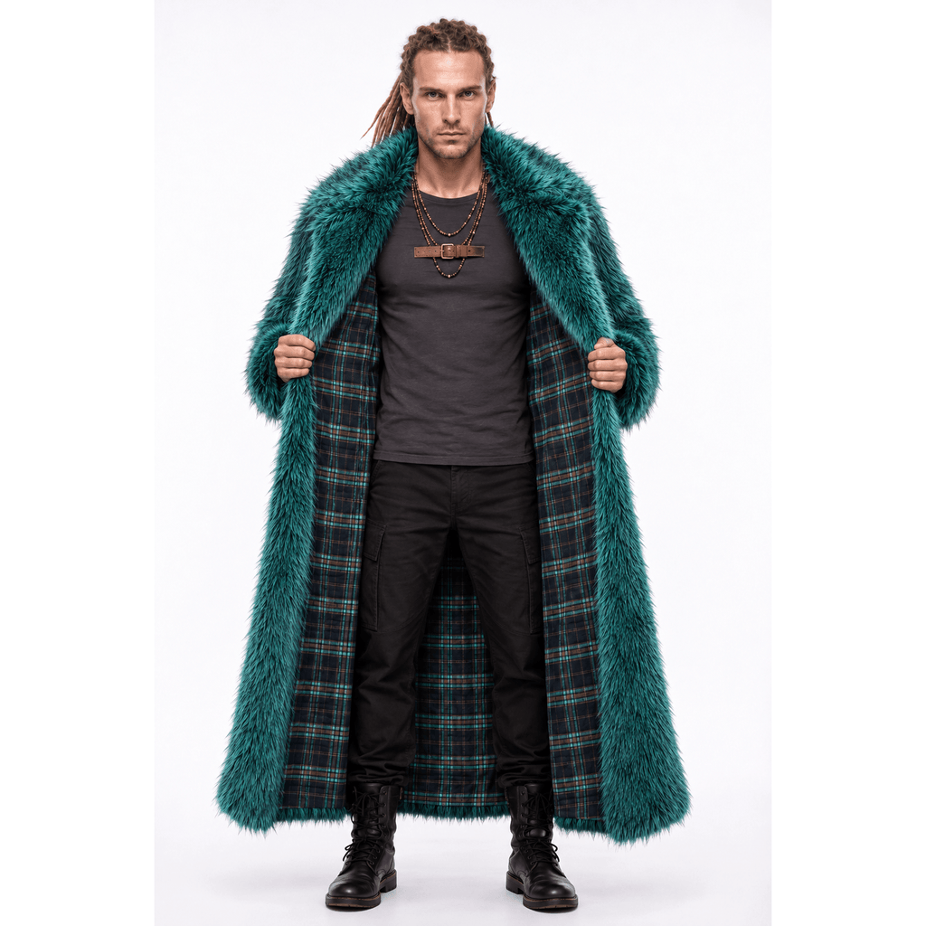 Outlaw Long Coat - Juniper - Kimono Dave