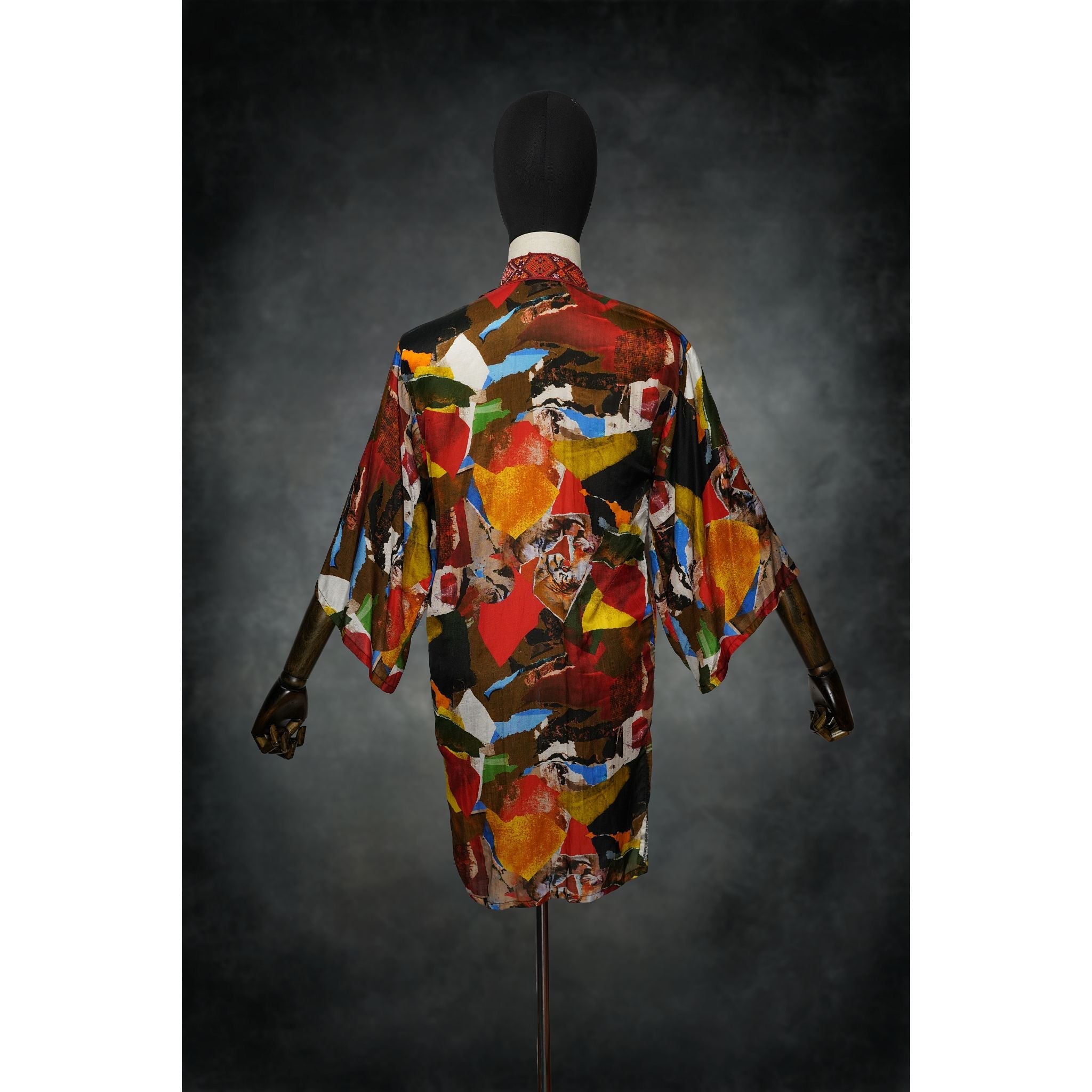 Painted Tiger Woven Kimono - Kimono Dave