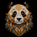 Panda (Neutral Colors) Embroidered Patch - Kimono Dave