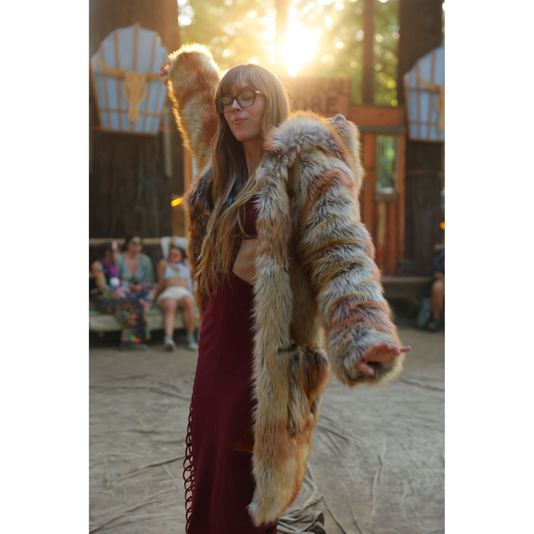 Red Fox Yeti Coat - Kimono Dave