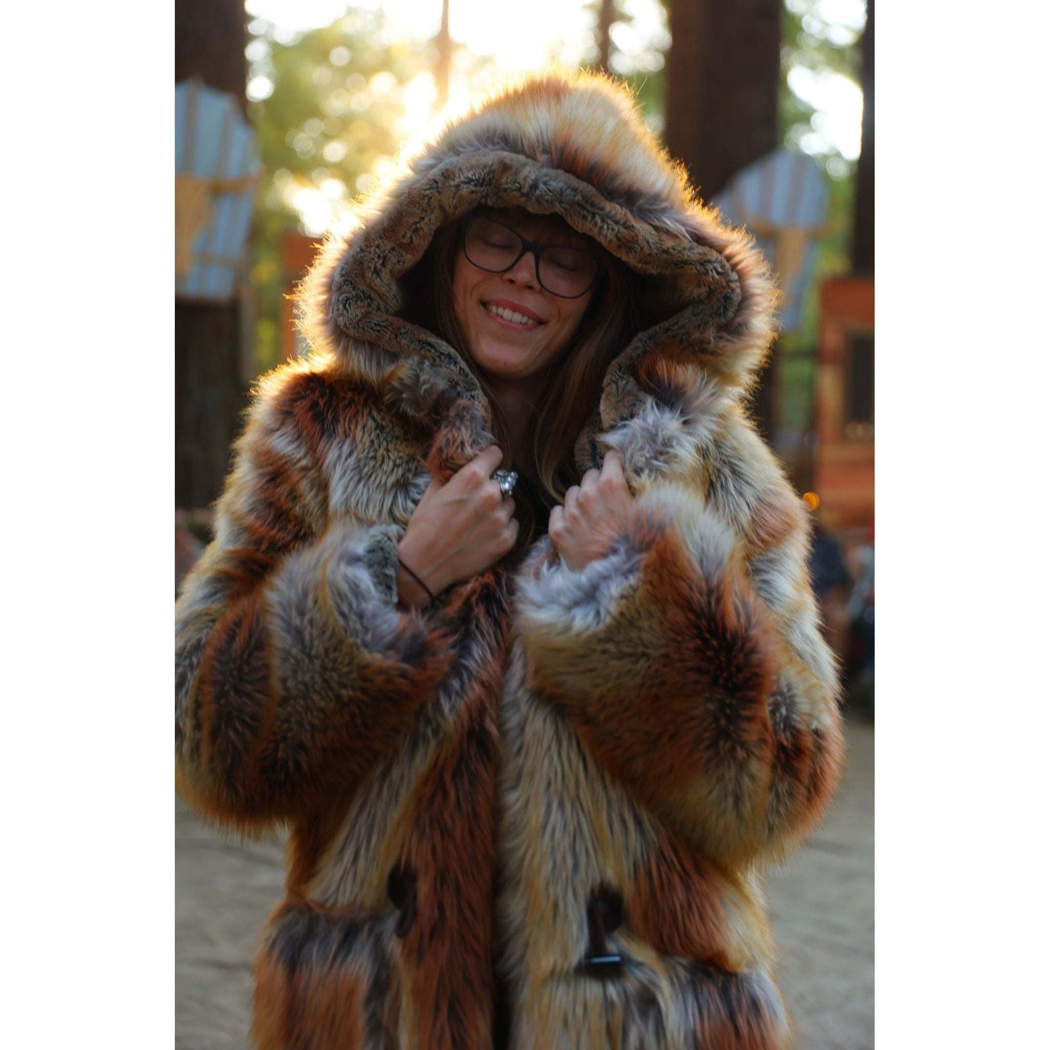 Red Fox Yeti Coat - Kimono Dave