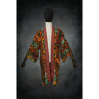Savanna Serpent Stretch Knit Kimono - Kimono Dave