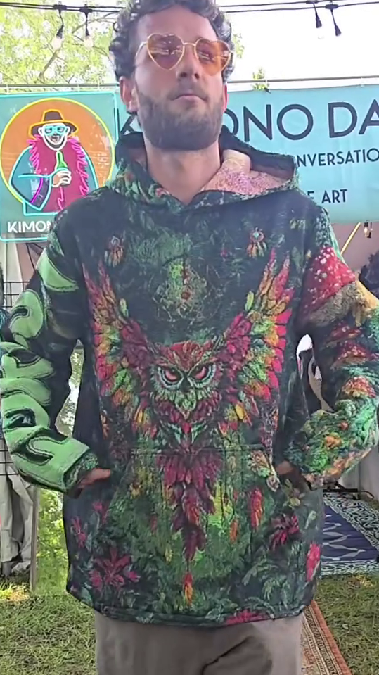 Forest Tapestry Owl Hoodie- Pre-Order