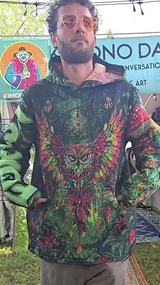 Forest Tapestry Owl Hoodie- Pre-Order